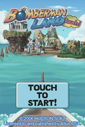 Bomberman Land Touch! (USA) screen shot title